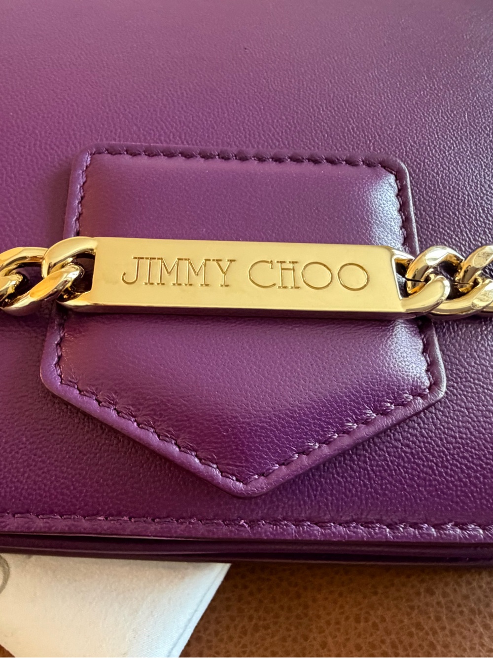 NWT Jimmy Choo AUTHENTIC Shadow Large Crossbody Bag - Boho Purple